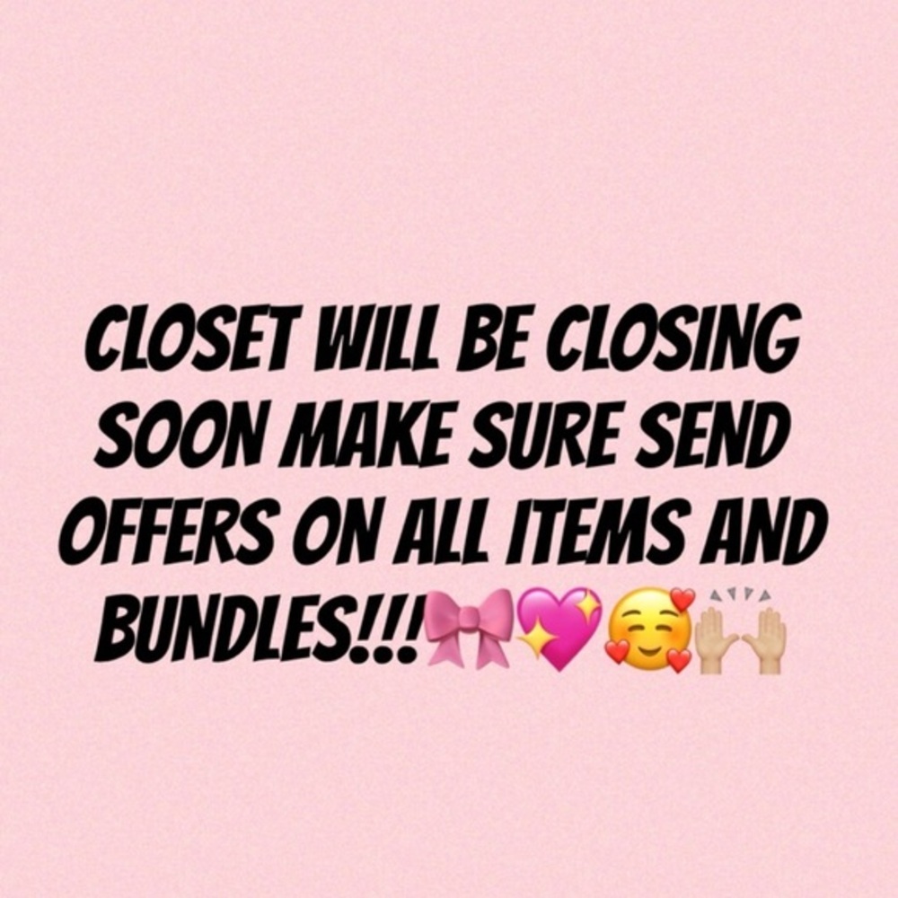 Closet Closing Sale - All Items Available for Offers and Bundles